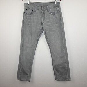 Levi's 511 Skinny Jeans Men's Size 32x28 Gray Denim Cotton